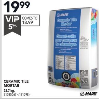 RONA Mapei ceramic tile mortar 22.7-kg. offer