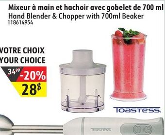 Sushi Shop Hand blender & chopper with 700ml beaker offer