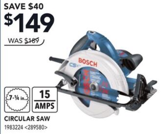 RONA Bosch circular saw offer
