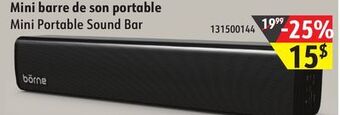 Sushi Shop Borne mini portable sound bar offer