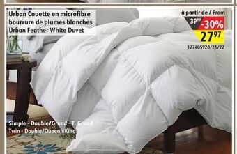 Sushi Shop Urban feather white duvet offer