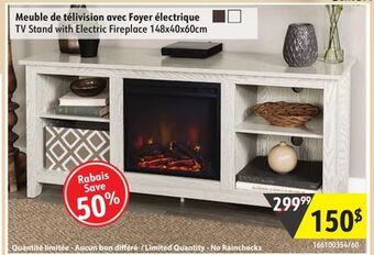 Sushi Shop Tv stand with electric fireplace offer
