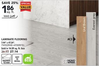 RONA Mono serra laminate flooring 7.44 x 47.24 offer