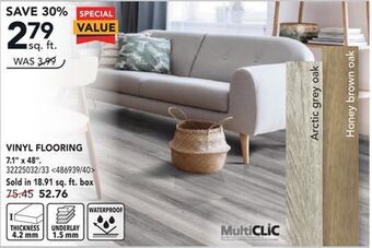 RONA Multiclic vinyl flooring 7.1 x 48 offer