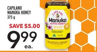 Metro Capilano manuka honey offer