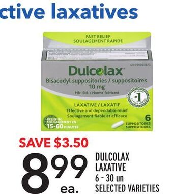 Metro Dulcolax laxative offer