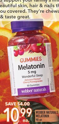 Metro Webber naturals melatonin offer