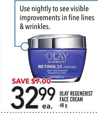 Metro Olay regenerist face cream offer