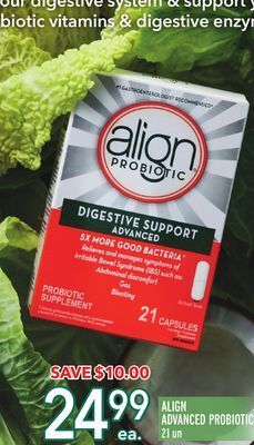 Metro Align advanced probiotic offer