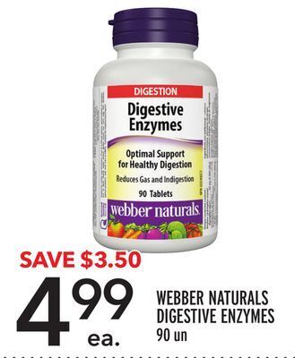 Metro Webber naturals digestive enzymes offer