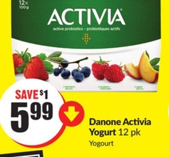Chalo FreshCo Danone activia yogurt 12 pk offer