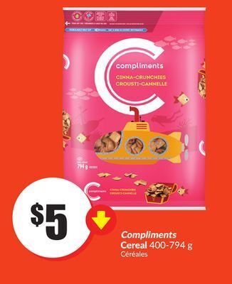 Chalo FreshCo Compliments cereal 400-794 g offer