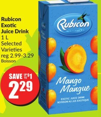 Chalo FreshCo Rubicon exotic juice drink 1 l selected varieties offer