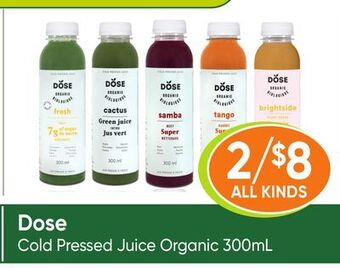 Healthy Planet Dose cold pressed juice organic offer