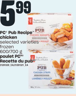 Valu-mart Poulet pc recette du pub, 600/700 g offer