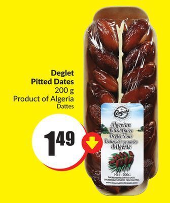 Chalo FreshCo Deglet pitted dates 200 g product of algeria offer