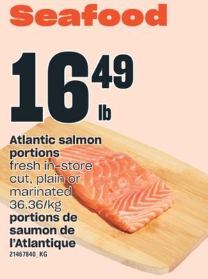 Valu-mart Portions de saumon de l'atlantique offer