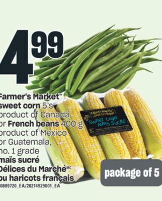 Valu-mart Maïs sucré délices du marché ou haricots français offer