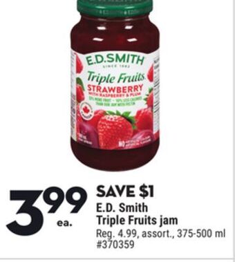 Giant Tiger E.d. smith triple fruits jam offer