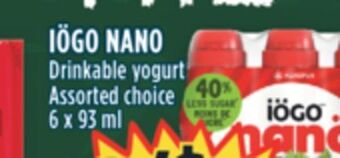 Marché Adonis Iögo nano drinkable yogurt offer