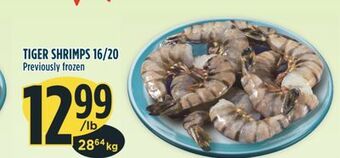 Marché Adonis Tiger shrimps 16/20 offer