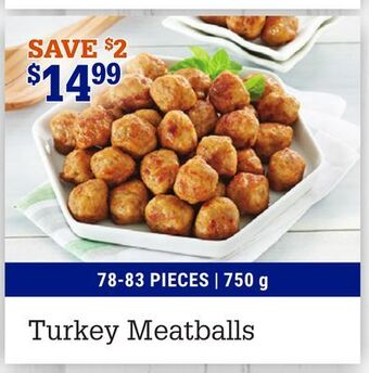 M & M Food Market Turkey meatballs offer