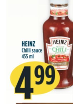Marché Adonis Heinz chilli sauce offer