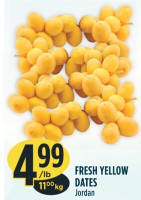 Marché Adonis Fresh yellow dates offer