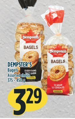 Marché Adonis Dempster's bagels offer