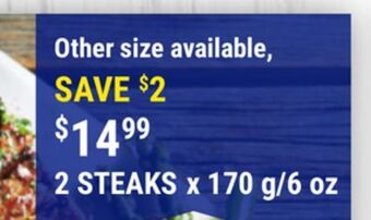 M & M Food Market New york striploin steaks offer