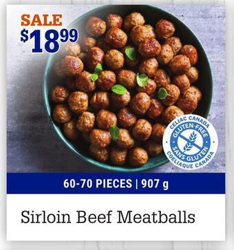 M & M Food Market Sirloin beef meatballs offer
