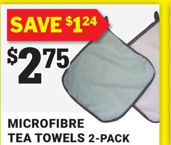 M & M Food Market Microfibre tea towels 2-pack offer