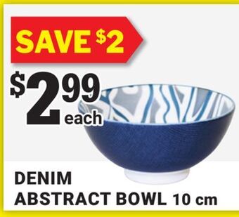 M & M Food Market Denim abstract bowl offer