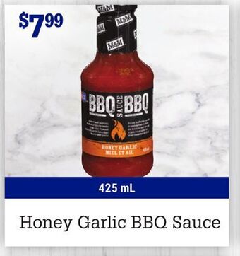 M & M Food Market Honey garlic bbq sauce offer
