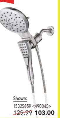 RONA Moen hand showers and shower heads offer