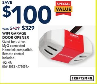 RONA Wifi garage door opener offer