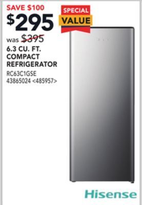 RONA Hisense 6.3 cu. ft. compact refrigerator offer