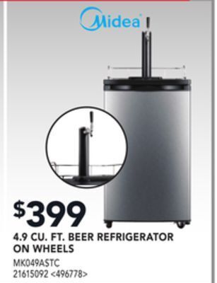 RONA Midea 4.9 cu. ft. beer refrigerator on wheels offer
