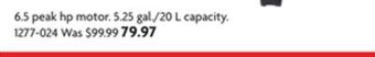 Home Hardware Wet/dry vacuum offer