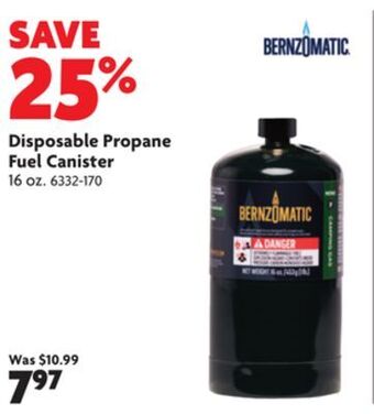 Home Hardware Disposable propane fuel canister offer