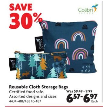 Home Hardware Reusable cloth storage bags offer