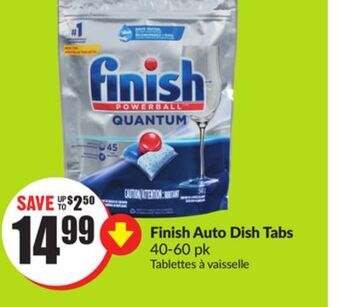 FreshCo Finish auto dish tabs 40-60 pk offer