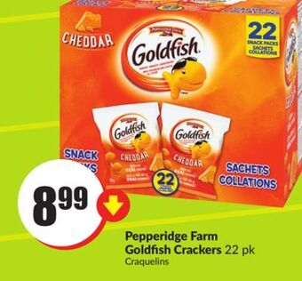FreshCo Pepperidge farm goldfish crackers 22 pk offer