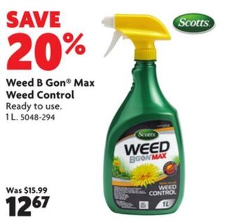 Home Hardware Weed b gon® max weed control offer