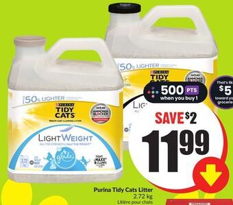 FreshCo Purina tidy cats litter 2.72 kg offer