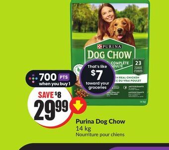 FreshCo Purina dog chow 14 kg offer