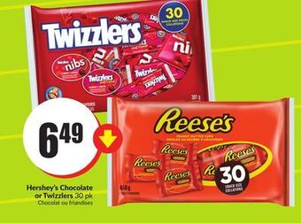 FreshCo Hershey's chocolate or twizzlers 30 pk offer