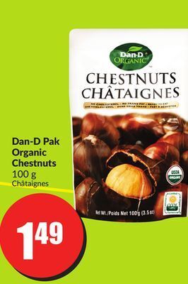 FreshCo Dan-d pak organic chestnuts 100 g offer