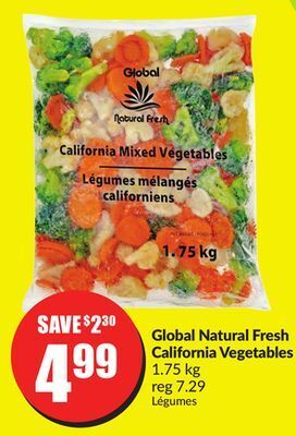 FreshCo Global natural fresh california vegetables 1.75 kg offer