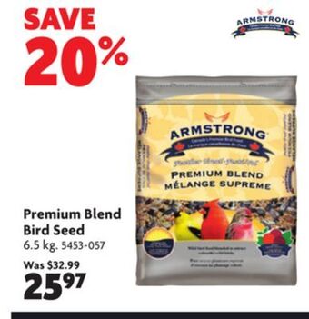 Home Hardware Premium blend bird seed offer